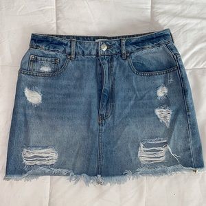 Denim Mini Skirt